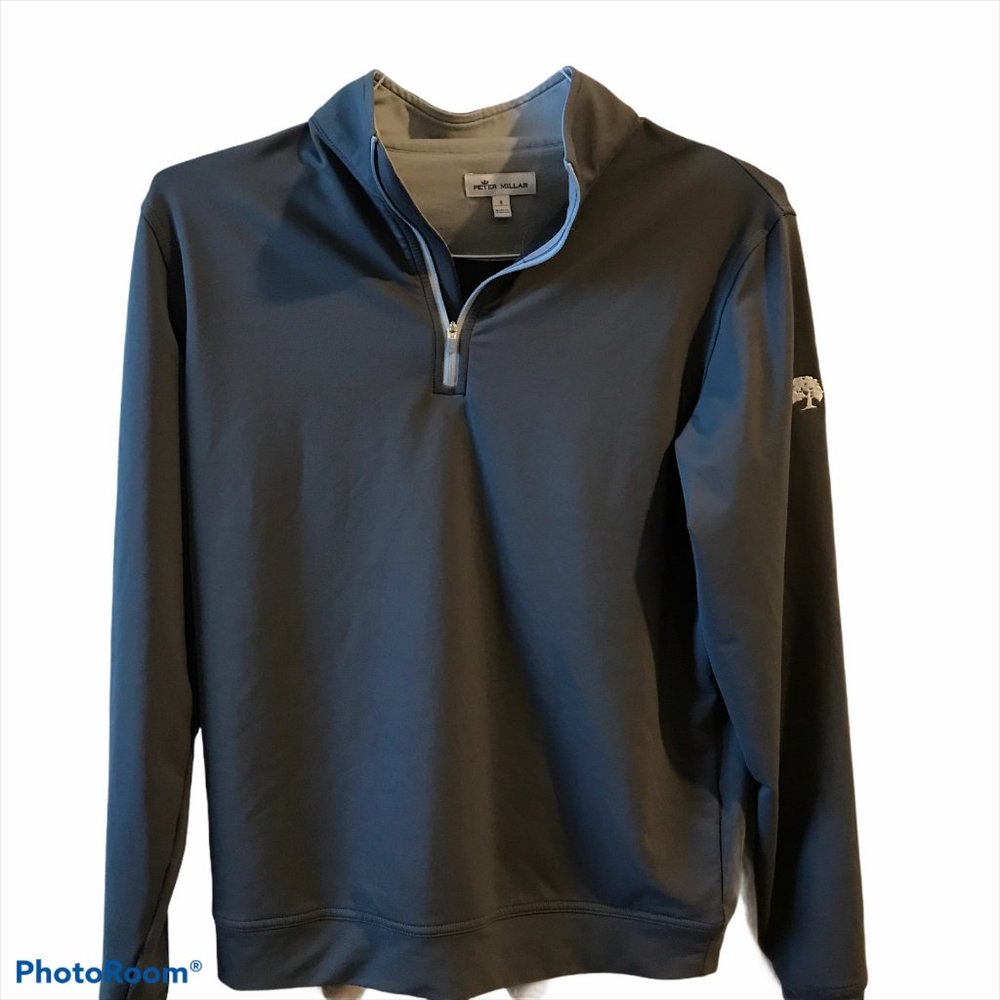 Peter Millar Men’s Gray 1/4 Zip Pullover Small